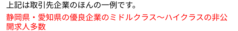上記は取引先企業のほんの一例です。
